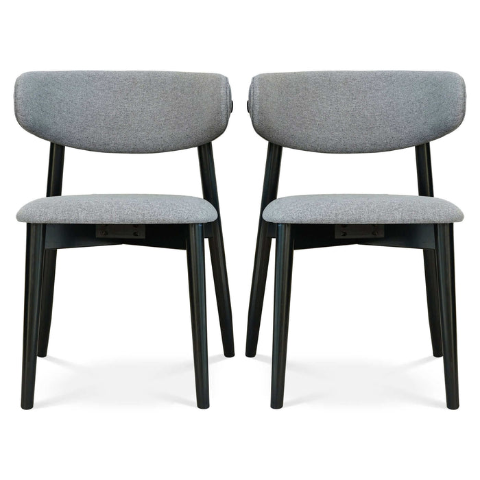 Korbin Grey Fabric Dining Chair (Set of 2)