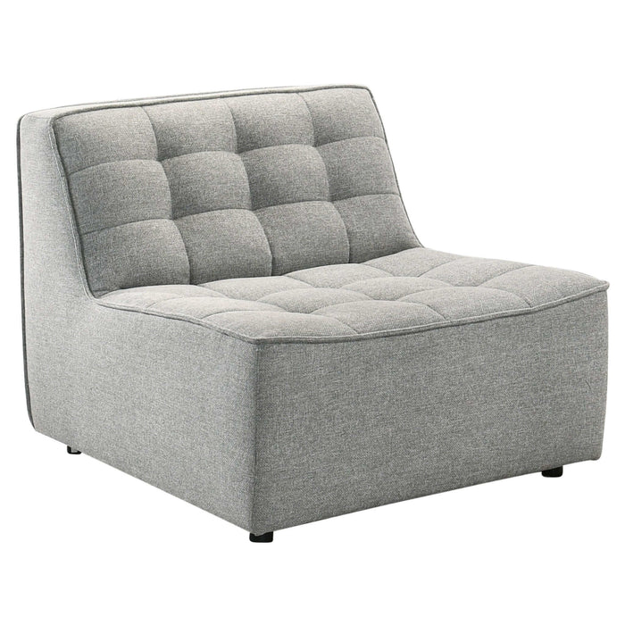 Selen  Light Grey Linen Corner Sectional Sofa
