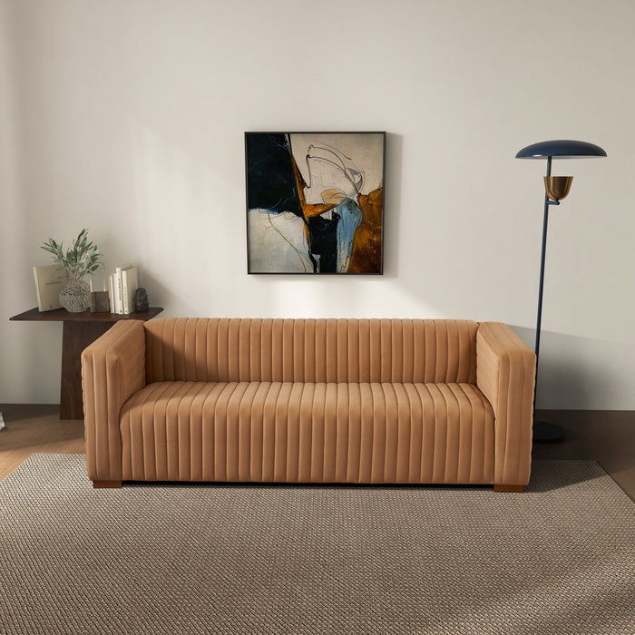 Elara Sofa - Mocha Velvet