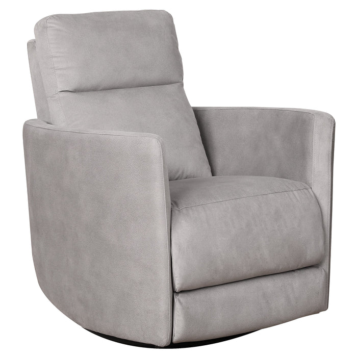 Lawson Swivel Glider Suede Recliner Chair - Latte