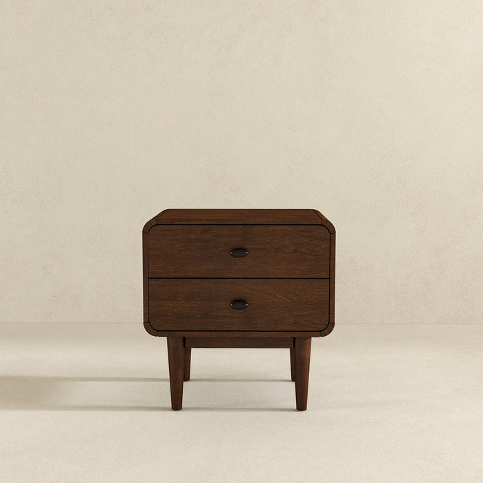 Alexa Mid Century Modern Style Night Stand 2-Drawer