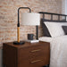 Arcus Paniz Table Lamp | Metal Swirl & Cylinder Shade