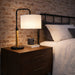 Arcus Paniz Table Lamp | Metal Swirl & Cylinder Shade