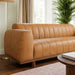Nebraska 3-Seater Top Grain Leather Sofa with Solid Wood Legs | Ashcroft Imports Furniture