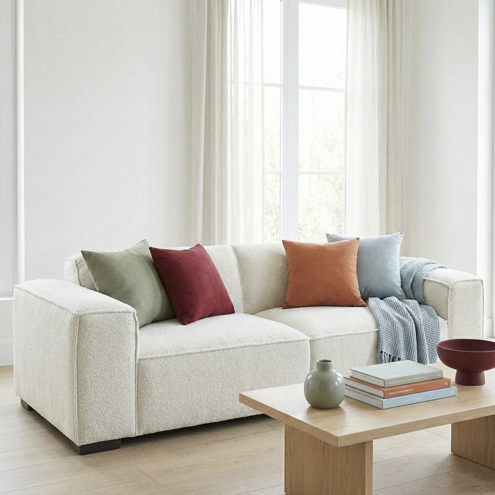 Woodley Modern Cream Boucle Sofa