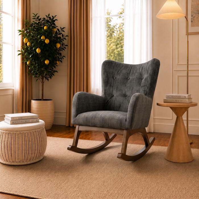 Alistair Gray Fabric Rocking Chair | Ashcroft Imports Furniture