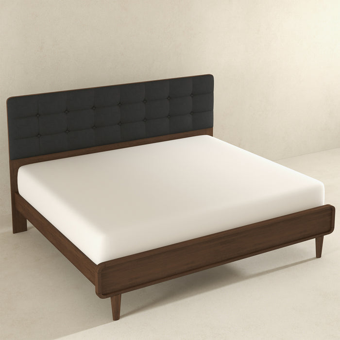 Alvarez Dark Grey King Fabric Bed | Ashcroft Imports Furniture
