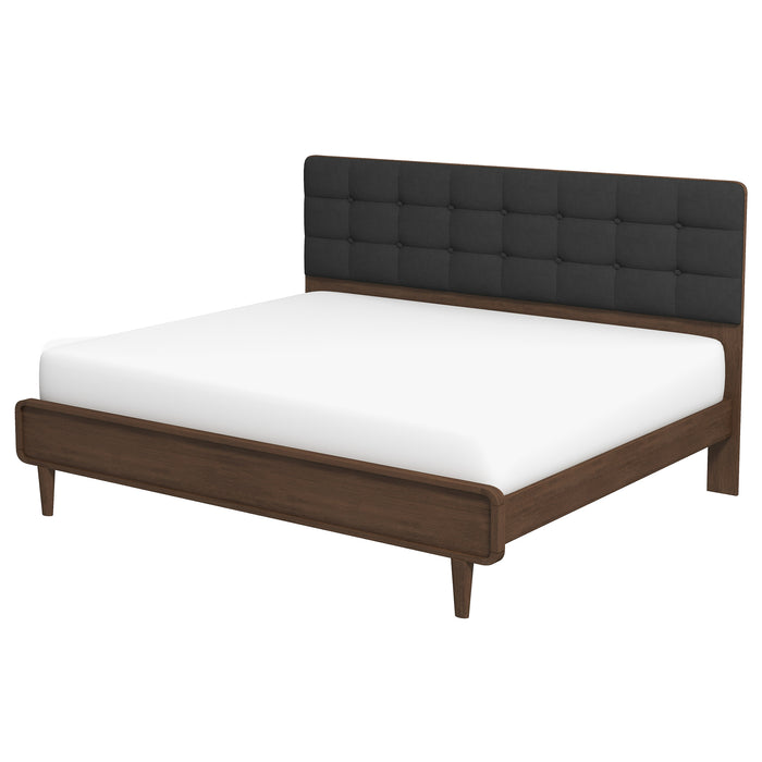 Alvarez Dark Grey King Fabric Bed | Ashcroft Imports Furniture
