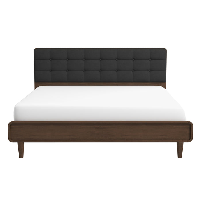 Alvarez Dark Grey King Fabric Bed | Ashcroft Imports Furniture