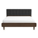 Alvarez Dark Grey King Fabric Bed | Ashcroft Imports Furniture