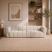 Burntwood PWR Slider Sofa | Light Brown Chenille & 3-Seater Design | Ashcroft Imports Furniture