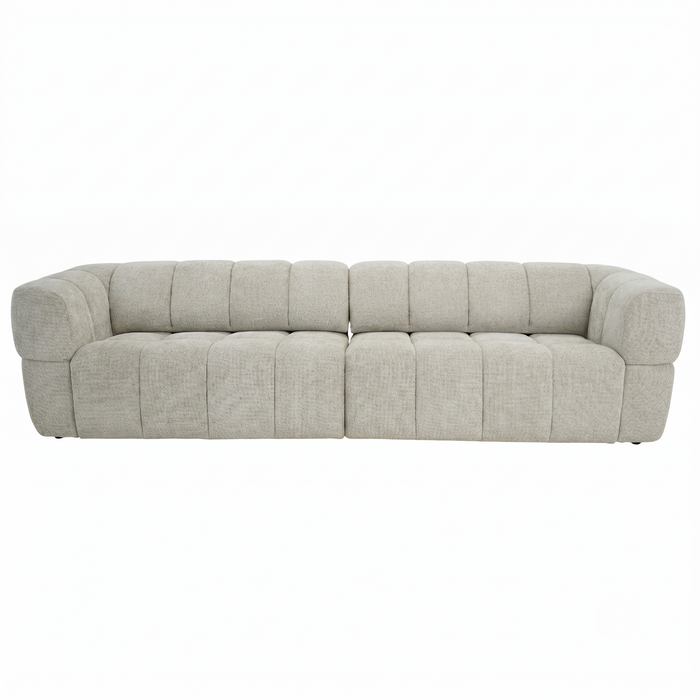 Burntwood PWR Slider Sofa | Light Brown Chenille & 3-Seater Design | Ashcroft Imports Furniture