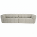 Burntwood PWR Slider Sofa | Light Brown Chenille & 3-Seater Design | Ashcroft Imports Furniture