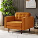 Casey  Burnt Orange Velvet Lounge Chair- Ashcroft Furniture