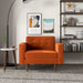 Casey  Burnt Orange Velvet Lounge Chair- Ashcroft Furniture