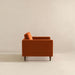 Casey  Burnt Orange Velvet Lounge Chair- Ashcroft Furniture