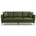 Cooperstown Comfortable Mid-Century Modern Leather Sofa with Removable Cushions | Ashcroft Imports Furniture
