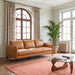 Cooperstown Comfortable Mid-Century Modern Leather Sofa with Removable Cushions | Ashcroft Imports Furniture