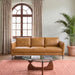 Cooperstown Comfortable Mid-Century Modern Leather Sofa with Removable Cushions | Ashcroft Imports Furniture