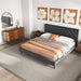 Dillon Mid-Century Modern Velvet Upholstered Platform Bed | Ashcroft Imports Furniture