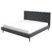 Dillon Mid-Century Modern Velvet Upholstered Platform Bed | Ashcroft Imports Furniture