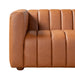 Harrison Mid-Century Modern Cognac Top-Grain Leather Sofa | Ashcroft Imports Furniture