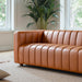 Harrison Mid-Century Modern Cognac Top-Grain Leather Sofa | Ashcroft Imports Furniture