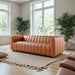 Harrison Mid-Century Modern Cognac Top-Grain Leather Sofa | Ashcroft Imports Furniture
