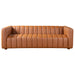 Harrison Mid-Century Modern Cognac Top-Grain Leather Sofa | Ashcroft Imports Furniture