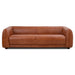 Maine Durable Top-Grain Leather 3-Seater Sofa with Solid Wood Legs | Ashcroft Imports Furniture