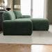 Mar Right-Facing Green Corduroy Sectional Sofa | Ashcroft Imports Furniture