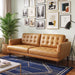 Montana Modern Minimalist 3-Seater Top-Grain Leather Sofa with Solid Wood Legs | Ashcroft Imports Furniture