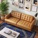 Montana Modern Minimalist 3-Seater Top-Grain Leather Sofa with Solid Wood Legs | Ashcroft Imports Furniture