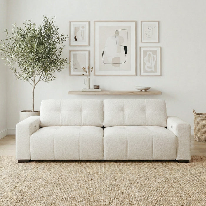 Corston Beige Linen PWR Slider Sofa