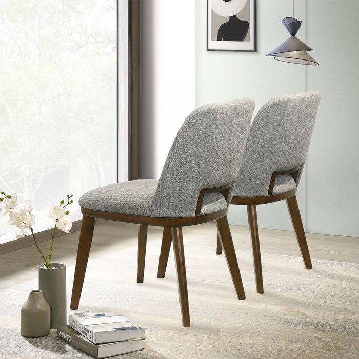 Blake Light Grey Fabric Dining Chair (Set Of 2)