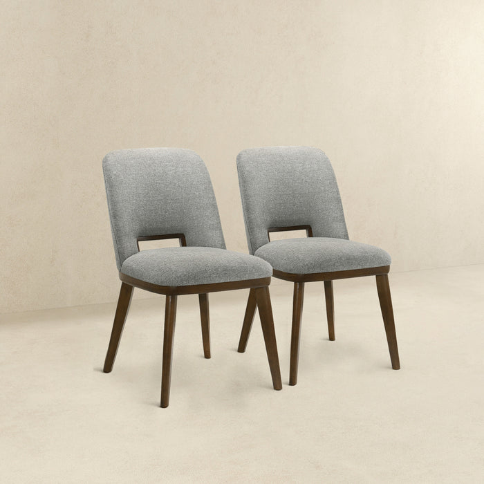 Blake Light Grey Fabric Dining Chair (Set Of 2)