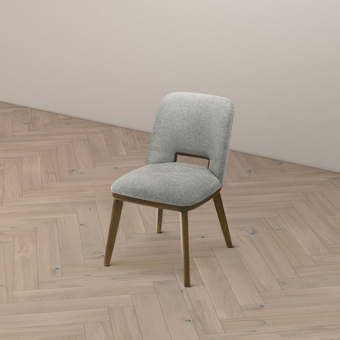 Blaken Light Grey Fabric Dining Chair (Set Of 2)