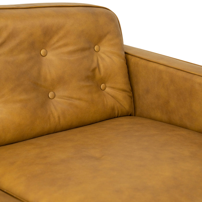 Braxton Tan Leather Sofa