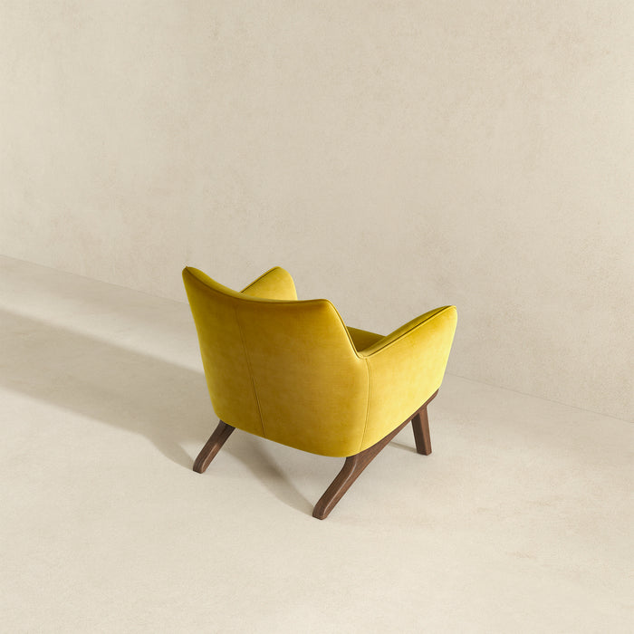 Brayden Lounge Chair (Gold - Velvet)