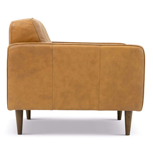 Giselle Leather Lounge Chair (Tan)