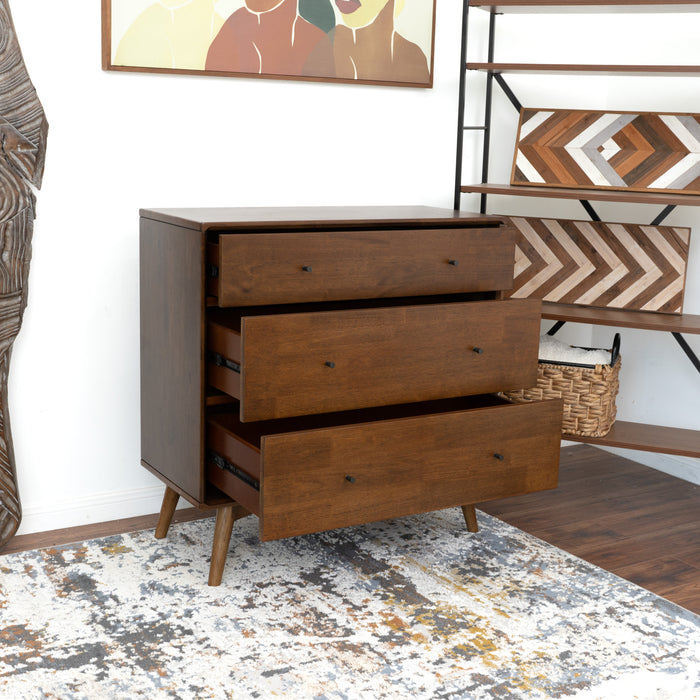 Caroline Mid Century Modern Solid Wood Dresser 3-Drawer Caroline Mid Century Modern Solid Wood Dresser 3-Drawer