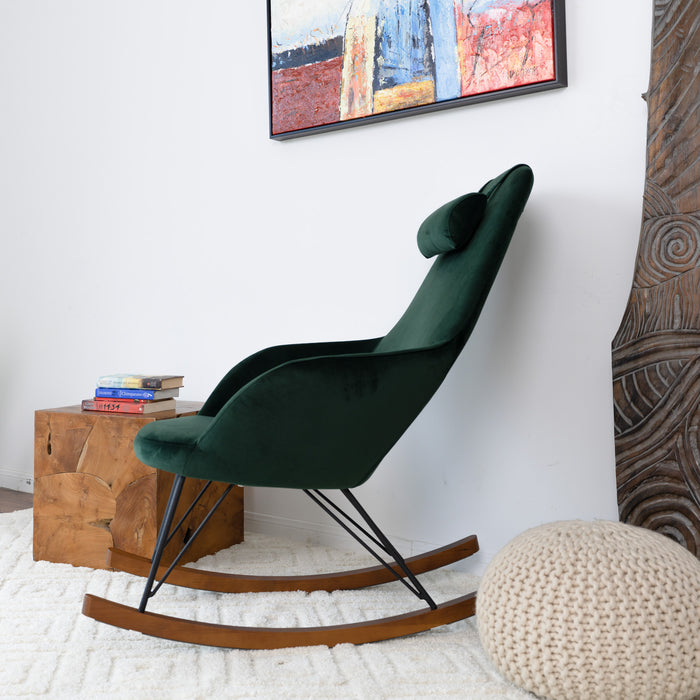 Living Room Rocker Chair COOLBABY Oversized Rocking Chair, Casual Side