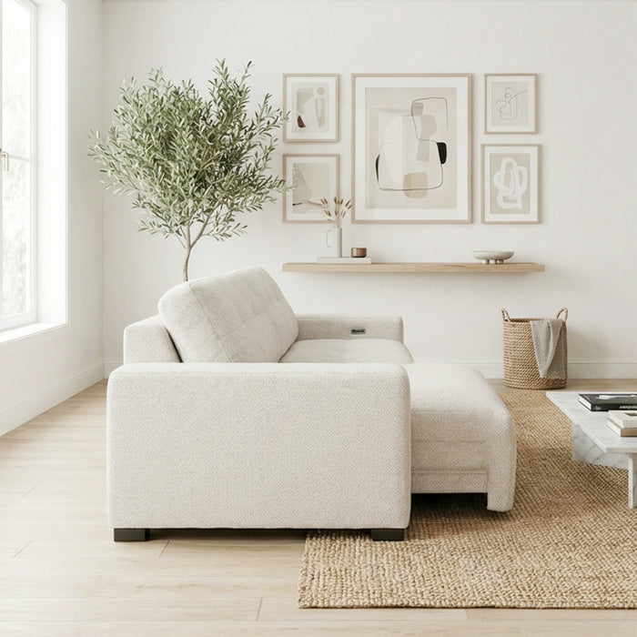 Corston Beige Linen PWR Slider Sofa