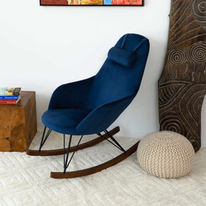 Chloe Mid Century Modern Rocker Livingroom and Bedroom Chair