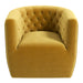 Delaney Mid-Century Modern Gold Velvet Swivel Accent Chair | Ashcroft Imports Furniture