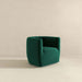 Delaney Mid-Century Modern Green Velvet Swivel Accent Chair | Ashcroft Imports Furniture
