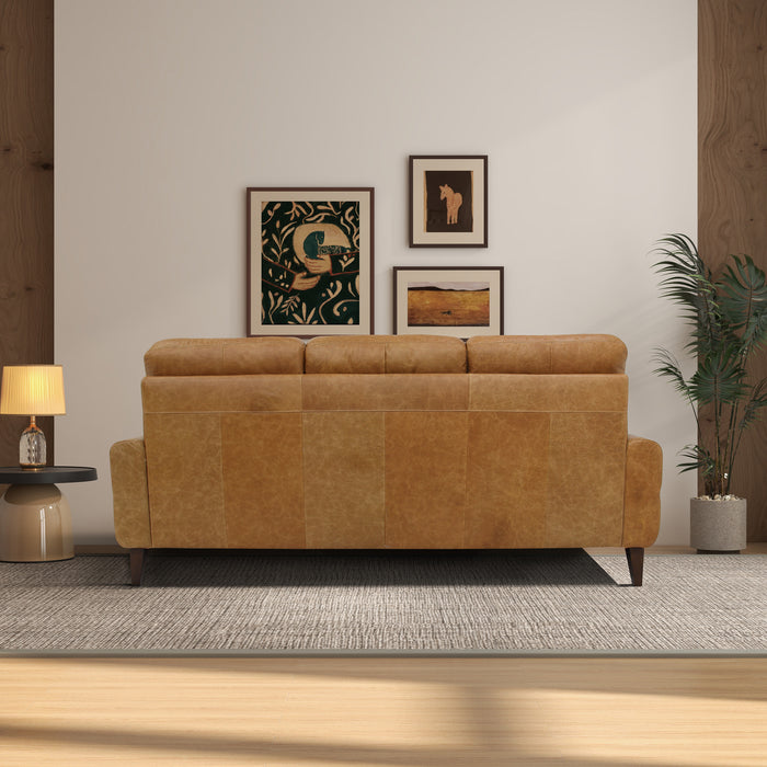 Elliot Incliner Sofa Left - Waxy Tan Leather