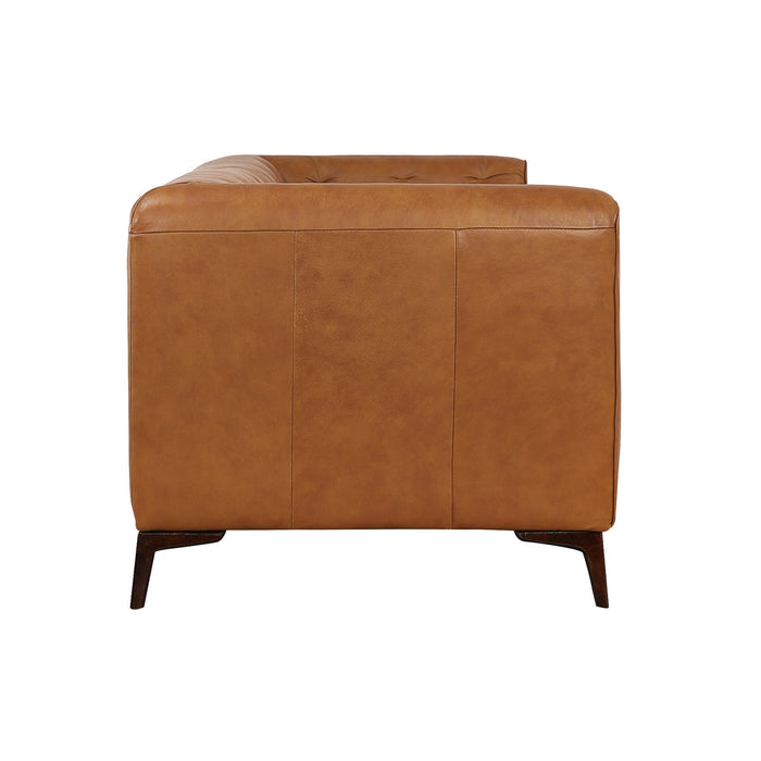 Beatnik Tan Leather Sofa