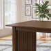 Frontignan Solid Wood Rectangular Dining Table with Ribbed Slab Legs | Ashcroft Imports Furniture