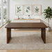 Frontignan Solid Wood Rectangular Dining Table with Ribbed Slab Legs | Ashcroft Imports Furniture